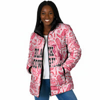 Black Cowgirl Padded Jacket Boots And Bling - Pink Leopard Western Diva Melanin