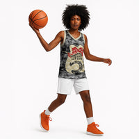 Black Cowgirl Lasso Horseshoe Basketball Jersey Vintage Retro Leopard Animal