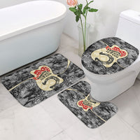 Black Cowgirl Lasso Horseshoe Bathroom Set Vintage Retro Leopard Animal