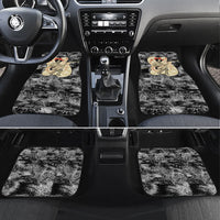 Black Cowgirl Lasso Horseshoe Car Mats Vintage Retro Leopard Animal