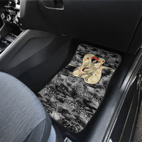 Black Cowgirl Lasso Horseshoe Car Mats Vintage Retro Leopard Animal