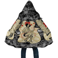Black Cowgirl Lasso Horseshoe Cloak Vintage Retro Leopard Animal