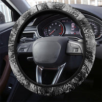 Black Cowgirl Lasso Horseshoe Steering Wheel Cover Vintage Retro Leopard Animal
