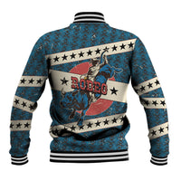 Bill Pickett Black Cowboy Baseball Jacket Western American Heritage - Grunge Stars And Stripes