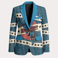 Bill Pickett Black Cowboy Blazer Western American Heritage - Grunge Stars And Stripes