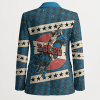 Bill Pickett Black Cowboy Blazer Western American Heritage - Grunge Stars And Stripes