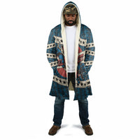 Bill Pickett Black Cowboy Cloak Western American Heritage - Grunge Stars And Stripes