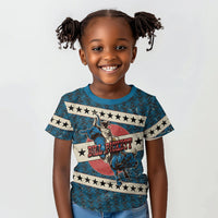 Bill Pickett Black Cowboy Kid T shirt Western American Heritage - Grunge Stars And Stripes