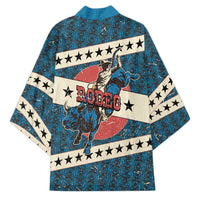 Bill Pickett Black Cowboy Kimono Western American Heritage - Grunge Stars And Stripes