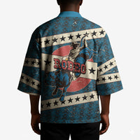 Bill Pickett Black Cowboy Kimono Western American Heritage - Grunge Stars And Stripes