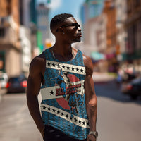 Bill Pickett Black Cowboy Men Tank Top Western American Heritage - Grunge Stars And Stripes
