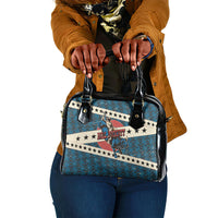 Bill Pickett Black Cowboy Shoulder Handbag Western American Heritage - Grunge Stars And Stripes