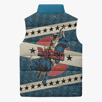 Bill Pickett Black Cowboy Sleeveless Puffer Jacket Western American Heritage - Grunge Stars And Stripes