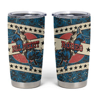 Bill Pickett Black Cowboy Tumbler Cup Western American Heritage - Grunge Stars And Stripes