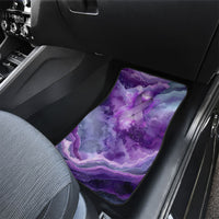 Lupus Awareness Month Car Mats Purple Ribbon Watercolor Galaxy Butterfly Floral Support Art