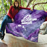 Lupus Awareness Month Quilt Purple Ribbon Watercolor Galaxy Butterfly Floral Support Art