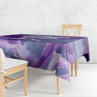 Lupus Awareness Month Tablecloth Purple Ribbon Watercolor Galaxy Butterfly Floral Support Art