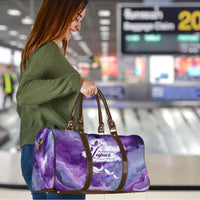 Lupus Awareness Month Travel Bag Purple Ribbon Watercolor Galaxy Butterfly Floral Support Art