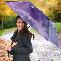 Lupus Awareness Month Umbrella Purple Ribbon Watercolor Galaxy Butterfly Floral Support Art