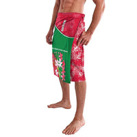 Maldives Floral Bloom Lavalava with Tropical Island Blossoms and National Flag Design