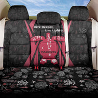 Maldives Dive Turtle Back Car Seat Cover with Coral Reef Pattern and Island Spirit Slogan