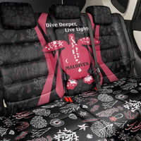Maldives Dive Turtle Back Car Seat Cover with Coral Reef Pattern and Island Spirit Slogan