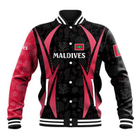 Maldives Dive Turtle Baseball Jacket with Coral Reef Pattern and Island Spirit Slogan