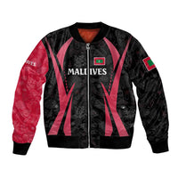 Maldives Dive Turtle Bomber Jacket with Coral Reef Pattern and Island Spirit Slogan