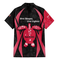 Maldives Dive Turtle Family Matching Mermaid Dress and Hawaiian Shirt with Coral Reef Pattern and Island Spirit Slogan