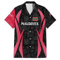 Maldives Dive Turtle Family Matching Off Shoulder Short Dress and Hawaiian Shirt with Coral Reef Pattern and Island Spirit Slogan