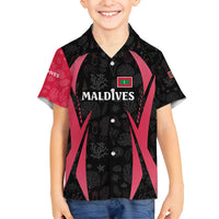 Maldives Dive Turtle Family Matching Summer Maxi Dress and Hawaiian Shirt with Coral Reef Pattern and Island Spirit Slogan