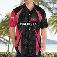 Maldives Dive Turtle Hawaiian Shirt with Coral Reef Pattern and Island Spirit Slogan