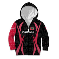Maldives Dive Turtle Kid Hoodie with Coral Reef Pattern and Island Spirit Slogan