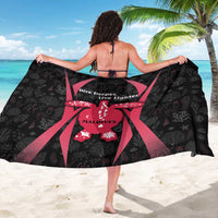 Maldives Dive Turtle Sarong with Coral Reef Pattern and Island Spirit Slogan