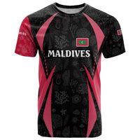 Maldives Dive Turtle T Shirt with Coral Reef Pattern and Island Spirit Slogan