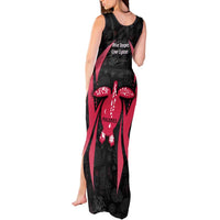 Maldives Dive Turtle Tank Maxi Dress with Coral Reef Pattern and Island Spirit Slogan