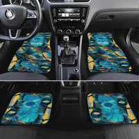 Belize Blue Hole Ocean View Car Mats with Tropical Marine Design and Flag Detail
