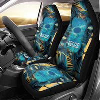 Belize Blue Hole Ocean View Car Seat Cover with Tropical Marine Design and Flag Detail