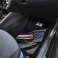 Custom American Flag Racing Car Mats Dirt Bike Motocross Racewear Hexagon and Lightning - Wonder Print Shop