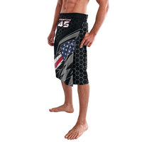 Custom American Flag Racing Lavalava Dirt Bike Motocross Racewear Hexagon and Lightning - Wonder Print Shop