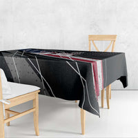 Custom American Flag Racing Tablecloth Dirt Bike Motocross Racewear Hexagon and Lightning - Wonder Print Shop