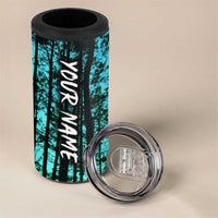 Crappie Fishing Customize Name 4 in 1 Can Cooler Tumbler Forest and Camo Background in Outdoor Fishing - Wonder Print Shop