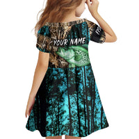 Crappie Fishing Customize Name Family Matching Tank Maxi Dress and Hawaiian Shirt Forest and Camo Background in Outdoor Fishing - Wonder Print Shop