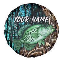 Crappie Fishing Customize Name Spare Tire Cover Forest and Camo Background in Outdoor Fishing - Wonder Print Shop