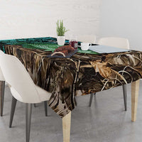 Crappie Fishing Customize Name Tablecloth Forest and Camo Background in Outdoor Fishing - Wonder Print Shop