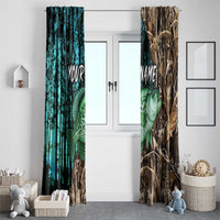 Crappie Fishing Customize Name Window Curtain Forest and Camo Background in Outdoor Fishing - Wonder Print Shop