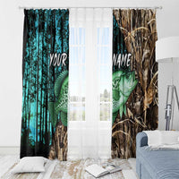 Crappie Fishing Customize Name Window Curtain Forest and Camo Background in Outdoor Fishing - Wonder Print Shop
