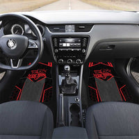 Bowling Team Car Mats Red and Black Strike Graphic and Custom Name Section - Wonder Print Shop