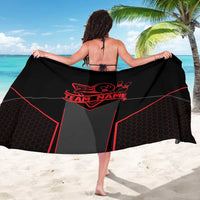 Bowling Team Sarong Red and Black Strike Graphic and Custom Name Section - Wonder Print Shop