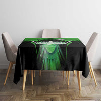 Bowling Team Design Tablecloth Green Strike Graphic and Custom Name Shield Accent - Wonder Print Shop